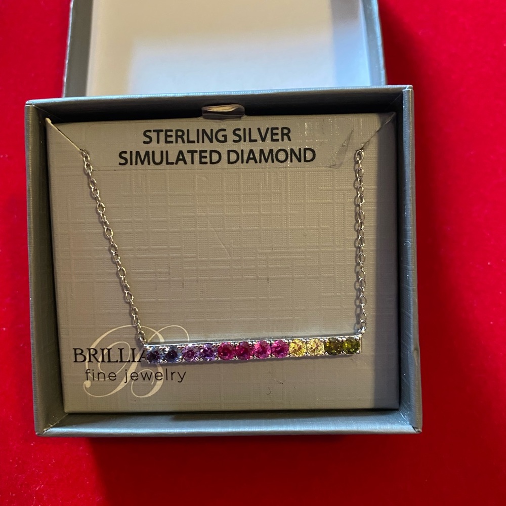 Sterling Rainbow Necklace